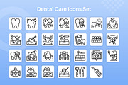 Dental Care Icons Set - Line, an Outline Icon by Kmg Design (Thumbnail 2 of 2)