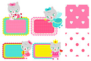 Party set with cute kitty, an Animal Illustration by KawaiiFactory (Thumbnail 4 of 4)