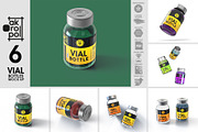 Vial BottlesMock Up, a Packaging Mockup by akropol (Thumbnail 6 of 6)
