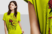 Women T-shirt Mock-up, a Shirt Mockup by Mock-up Store (Thumbnail 5 of 7)