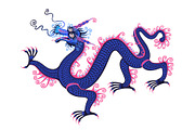 Chinese dragon. Art and pattern, an Illustration by sovarina (Thumbnail 1 of 9)