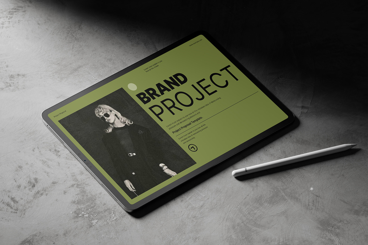 Brand Project Presentation Template, a Presentation Template by Aura Agency (Photo 4 of 10)