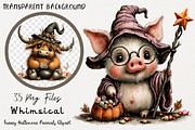 Whimsical Funny Halloween Animals, a Transportation Illustration by Digital Artistic99 (Thumbnail 1 of 7)