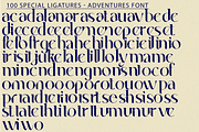 Adventures | Modern Elegant Font, a Sans Serif Font by 177Studio (Thumbnail 7 of 8)