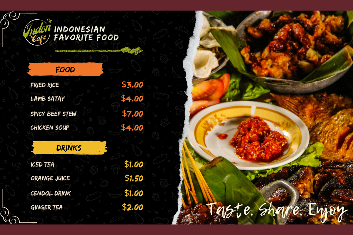 Elegant Landscape Menu Template, a Brochure Template by judayartworks (Photo 5 of 21)