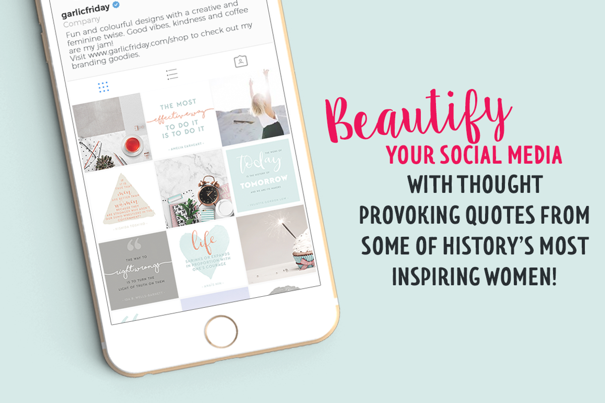 Wonderful Women Social Media Quotes, a Templates & Theme by Garlic Friday Design (Photo 2 of 6)