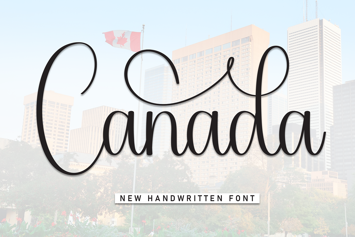 Canada | Script Font, a Handwritten Font by Scratchones (Photo 1 of 9)