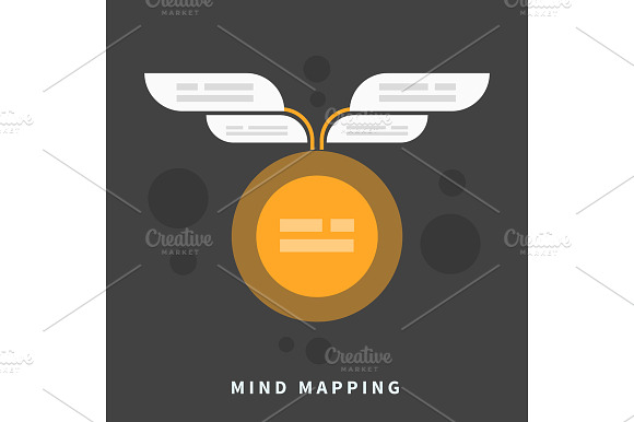 Mind map template with place preview 2