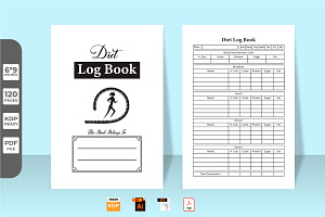 Diet Tracker KDP Interior Notebook