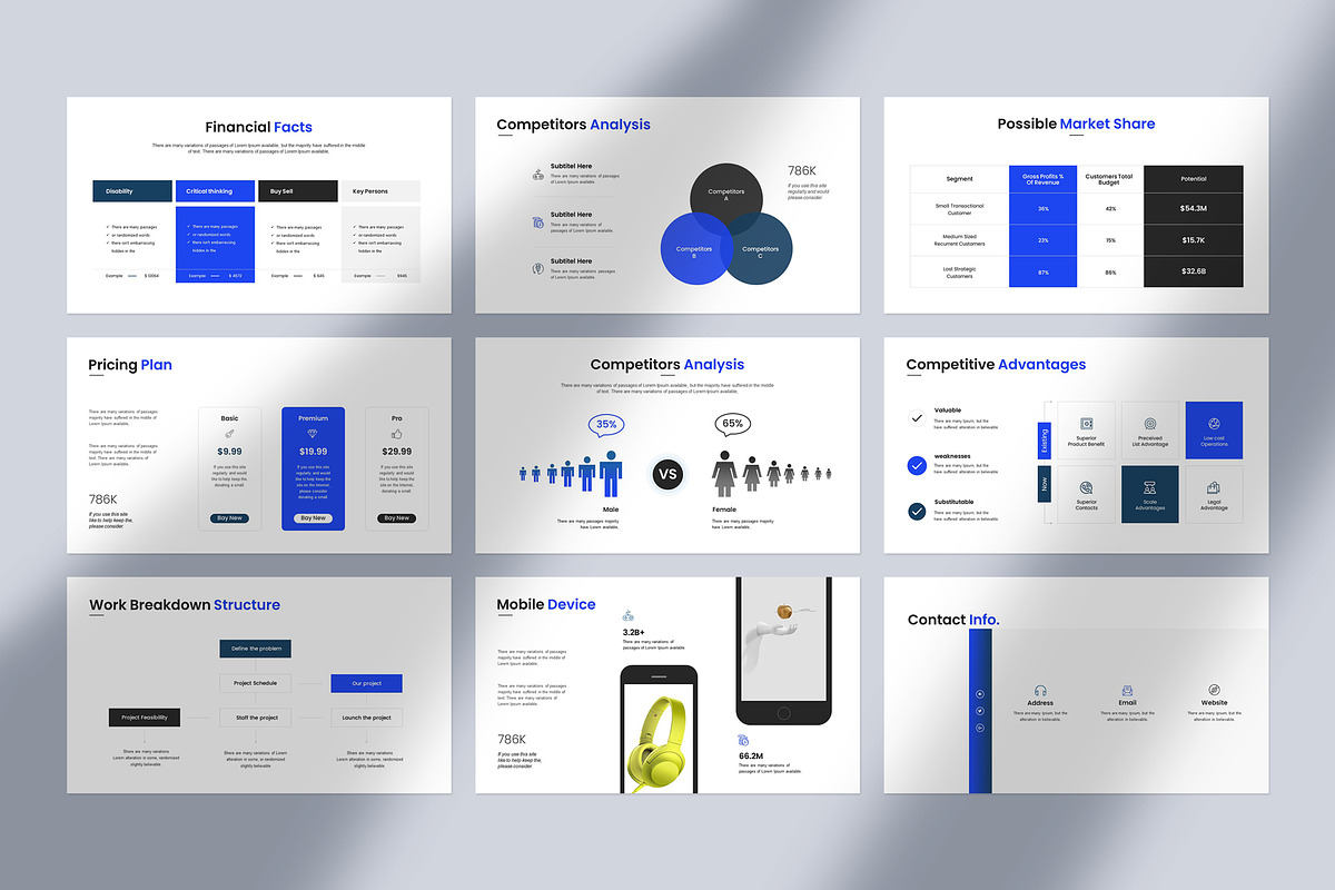 Minimal Presentation Template, a Presentation Template by Slide_Genius1 (Photo 7 of 7)