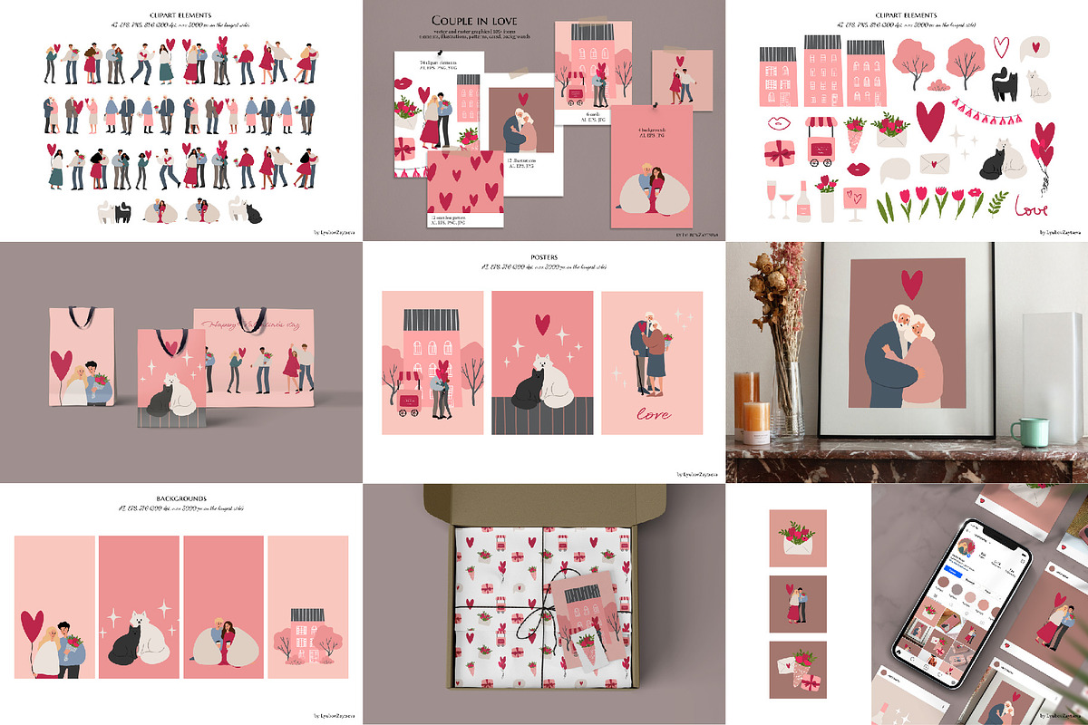 50% off! Four Seasons Bundle!, a Seasonal Illustration by LyubovZaytseva (Photo 9 of 9)