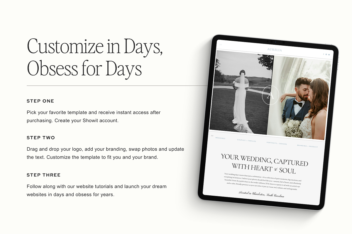 Showit Website Template | Aurelia preview 5