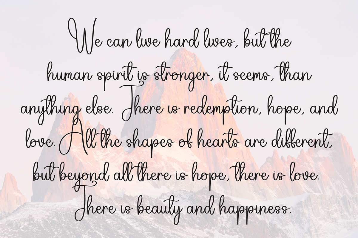 Valentine Calligraph | Script Font, a Handwritten Font by Scratchones (Photo 6 of 9)