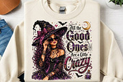 Sassy Witch Girl Halloween PNG, a Seasonal Illustration by Canvas Craft (Thumbnail 1 of 6)