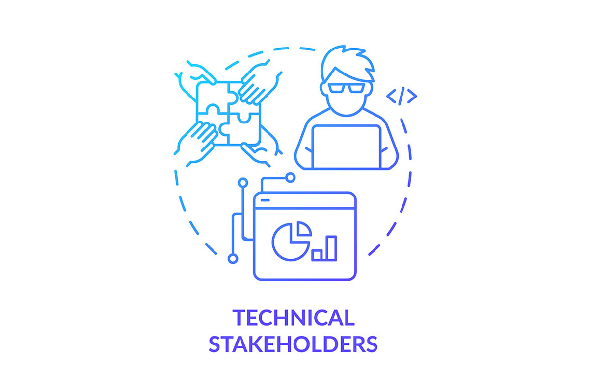 Technical stakeholders svg icon, an Outline Icon by bsd studio ...
