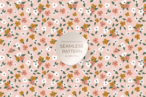 Pretty Spring Seamless Pattern