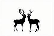 Deer Silhouette Vector Bundle, an Illustration by abu67222 (Thumbnail 4 of 7)