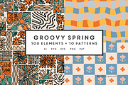 Retro Spring Vector Pattern Set, a Pattern Graphic by Palette Pursuit (Thumbnail 1 of 13)