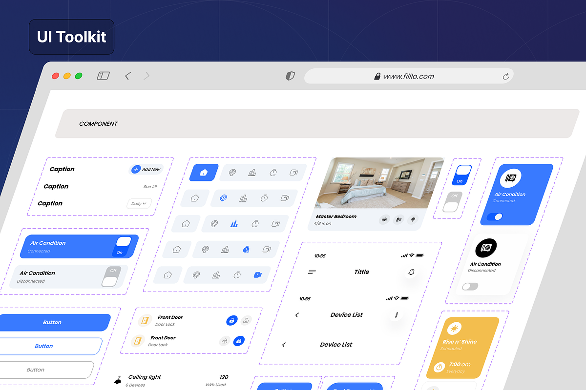 Filllo - Smart Home App UI Kit, an UI Kit Template by floxui (Photo 7 of 7)