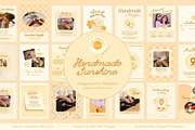 Handmade Biz Instagram Post Template, a Social Media Template by Hell Yeah Designs (Thumbnail 1 of 10)