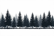 Majestic Pine Trees Silhouette, an Illustration by Amazin_art (Thumbnail 7 of 9)