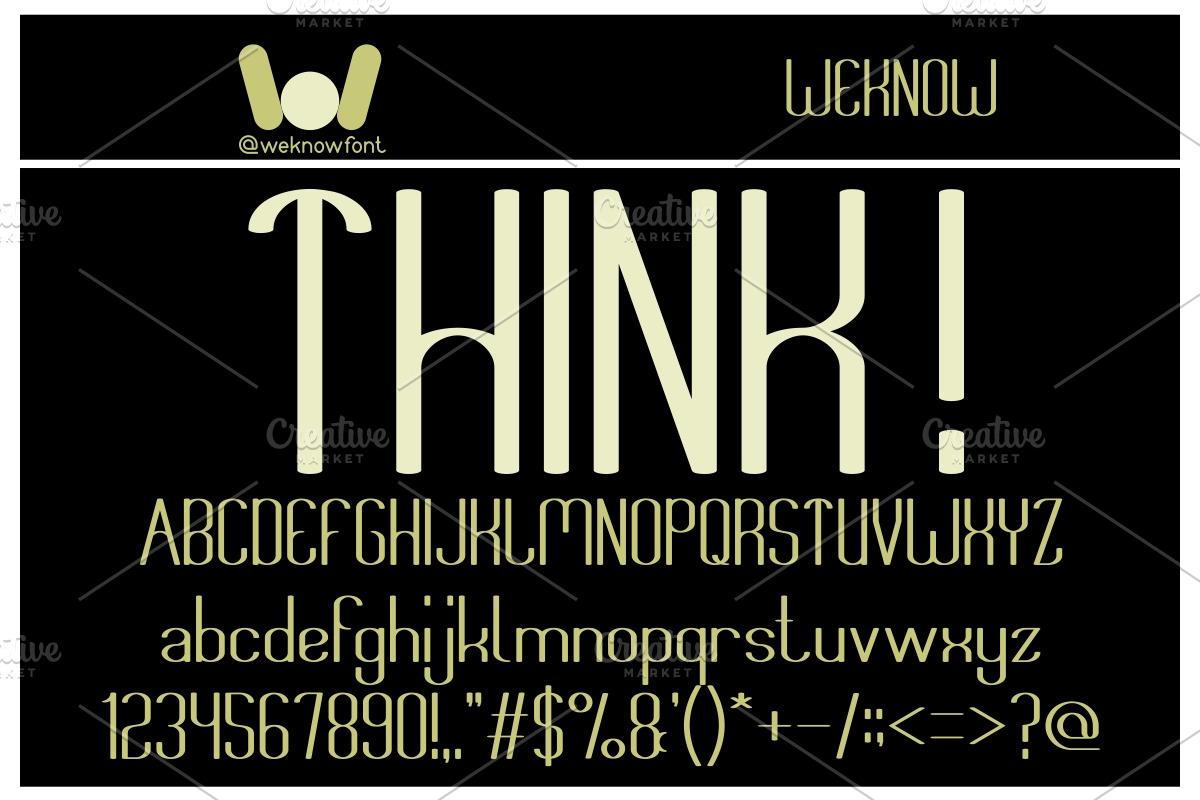 think font, a Font by weknow (Photo 2 of 5)