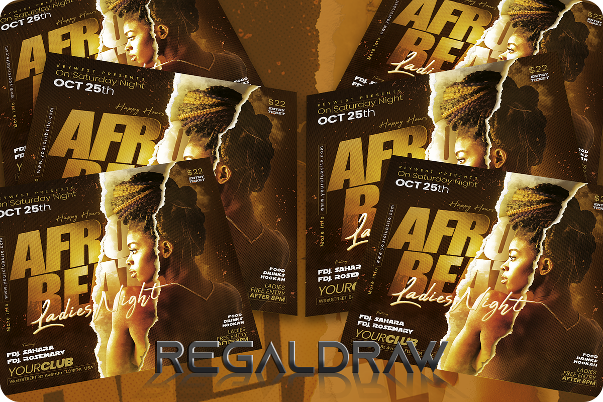 Afro Beat Flyer preview 3