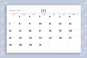 2024 Calendar InDesign template, a Print Template by dott (Thumbnail 2 of 6)