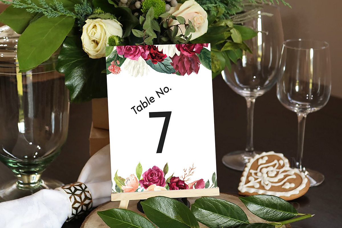 Canva Table Card Template, an Invitation Template by ShineOnWedding (Photo 6 of 11)