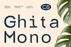 CS Ghita Mono – Monospaced Font, a Sans Serif Font by Craft Supply Co.