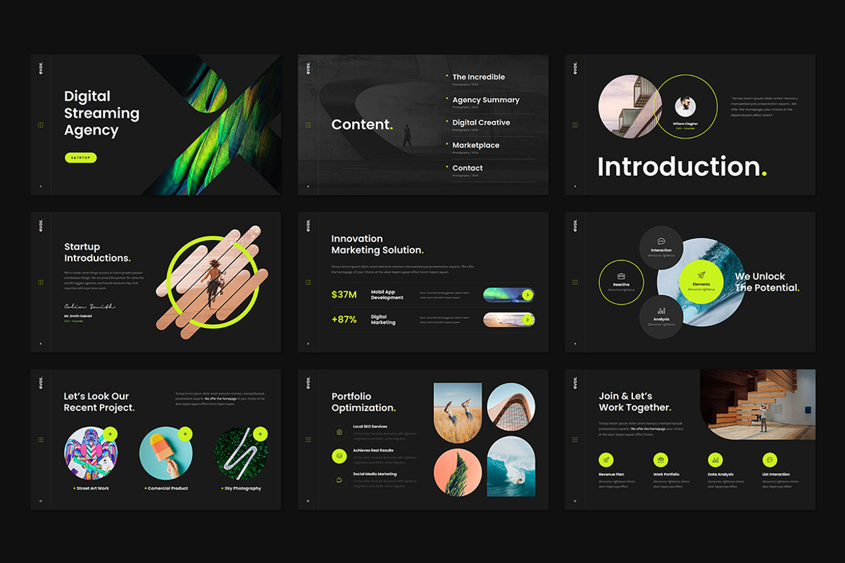 Evox Powerpoint Template Design, a Presentation Template by Rocketstill (Photo 2 of 6)