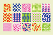 Groovy Seamless Pattern – Vector Set, a Decorative Illustration by Invisual Studio (Thumbnail 2 of 10)