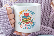 Books Are My Love Language PNG, an Illustration by CraftArtStudio (Thumbnail 2 of 4)