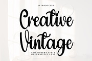 Creative Vintage, a Handwritten Font by InermediaSTUDIO (Thumbnail 1 of 7)