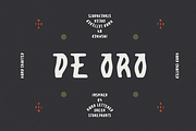 De Oro, a Font by James Coffman Design (Thumbnail 1 of 4)