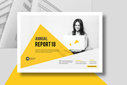 Annual Report Landscape Template, a Print Template by Pro-Gh (Thumbnail 1 of 13)