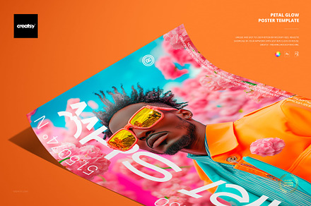 Petal Glow Poster Template, a Poster Template by creatsy5