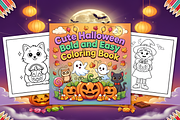Cute Halloween Bold Easy Coloring, a Seasonal Illustration by Coco Bloom (Thumbnail 2 of 4)