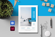 Company Profile Template WORD & INDD, a Brochure Template by Taiffco (Thumbnail 1 of 8)