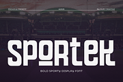 Sportek - Bold Condensed Typeface, a Sans Serif Font by PuriCreative (Thumbnail 1 of 9)