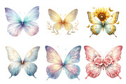 Whimsical Spring Butterfly Clipart, an Illustration by DreamPrint404 (Thumbnail 4 of 6)
