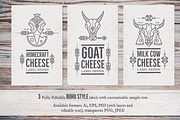 Cheese Labels: Editable Set, a Branding & Logo Template by Lumitar (Thumbnail 3 of 5)