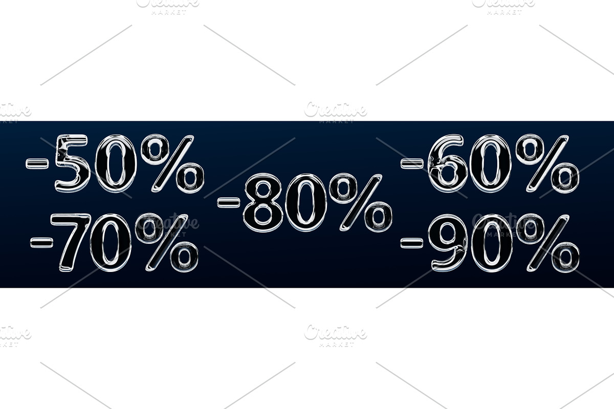 3d set of glass liquid transparent, a Finance Illustration by Marozhkastudio