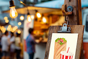 Fast Food Watercolor Clipart Set, a Food Illustration by Sunshine Art (Thumbnail 5 of 9)