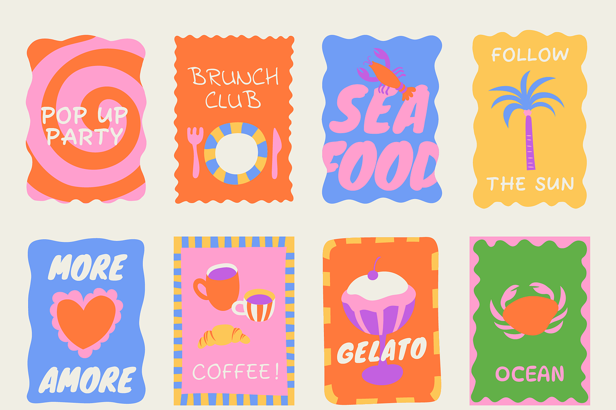 Summer. Vector illustrations, prints, a Graphic by venimo (Photo 10 of 11)