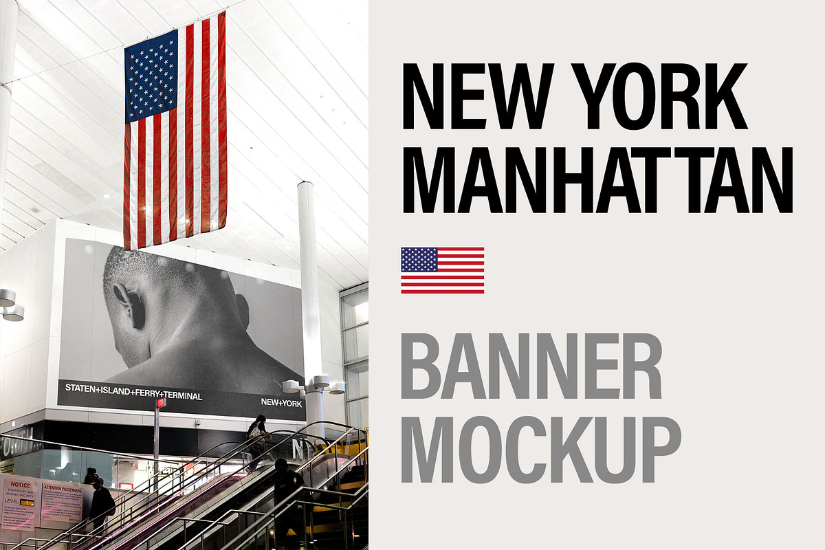 Banner Mockup in New York City, an Advertising Mockup by Brandacle Mockups (Photo 7 of 8)