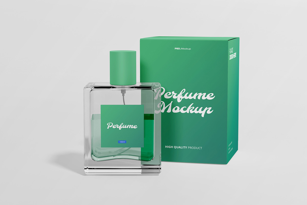 Perfume Box Mockup, a Packaging Mockup by Budogol Studio (Photo 2 of 4)