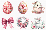 Pink Coquette Easter Clipart, an Illustration by SinaCreation (Thumbnail 2 of 5)