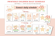 Teddy Bear timetable for kids, a Design Template by hanacrochetdesign (Thumbnail 4 of 9)