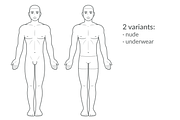 Male body chart medical diagram, a Healthcare Illustration by Irina Mir (Thumbnail 2 of 2)